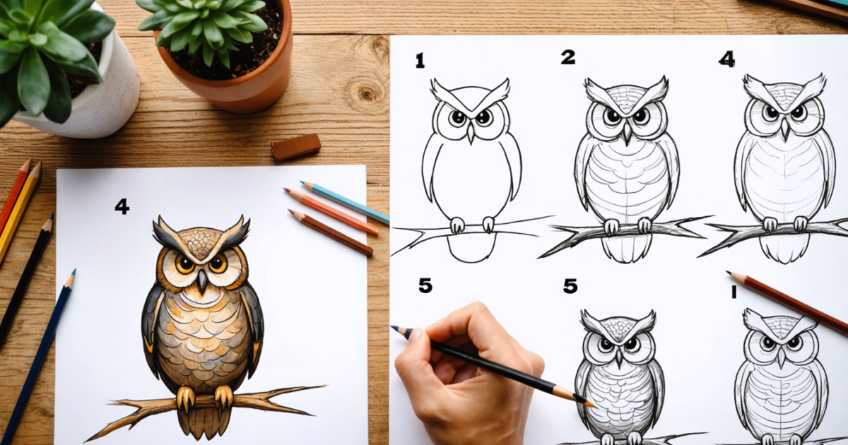 découvrez notre guide simple et détaillé pour apprendre à dessiner un hibou facilement, étape par étape, même pour les débutants.