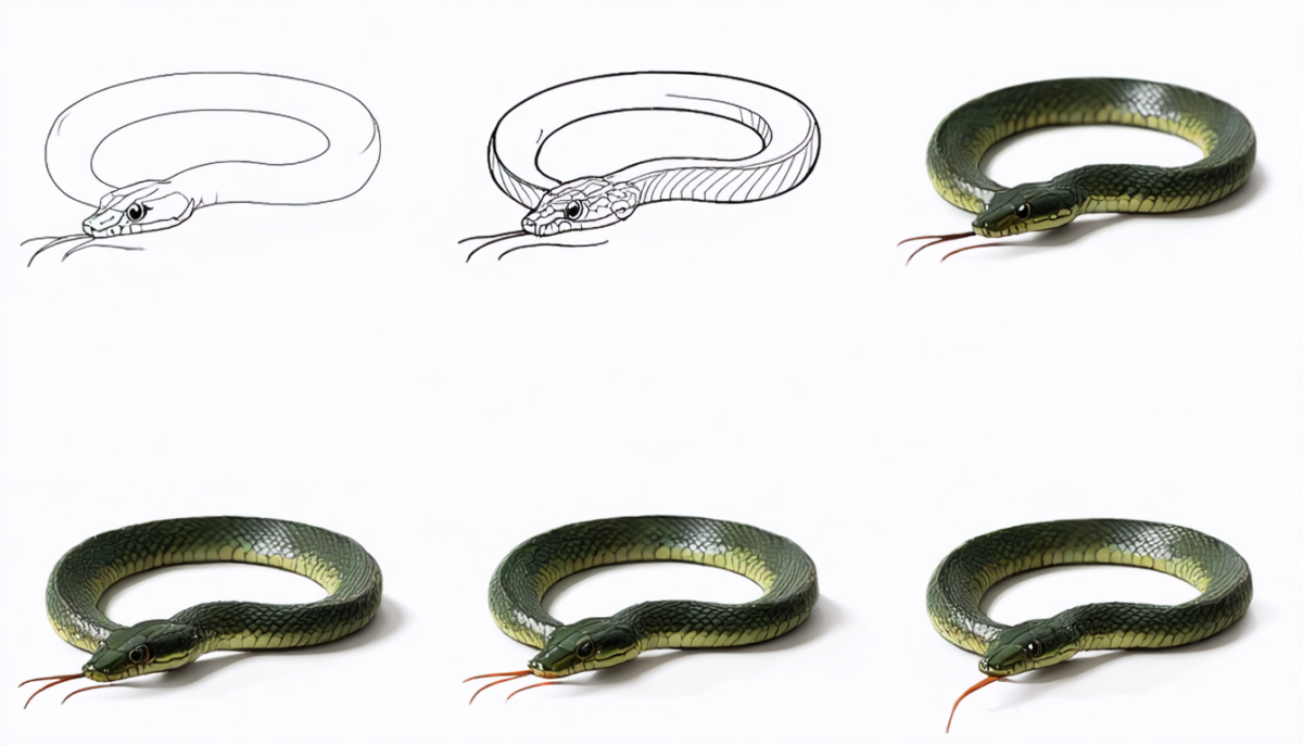 découvrez comment dessiner un serpent facilement grâce à notre guide étape par étape, parfait pour tous les niveaux.