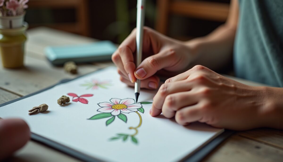 Apprenez à dessiner une fleur simplement en quelques étapes faciles