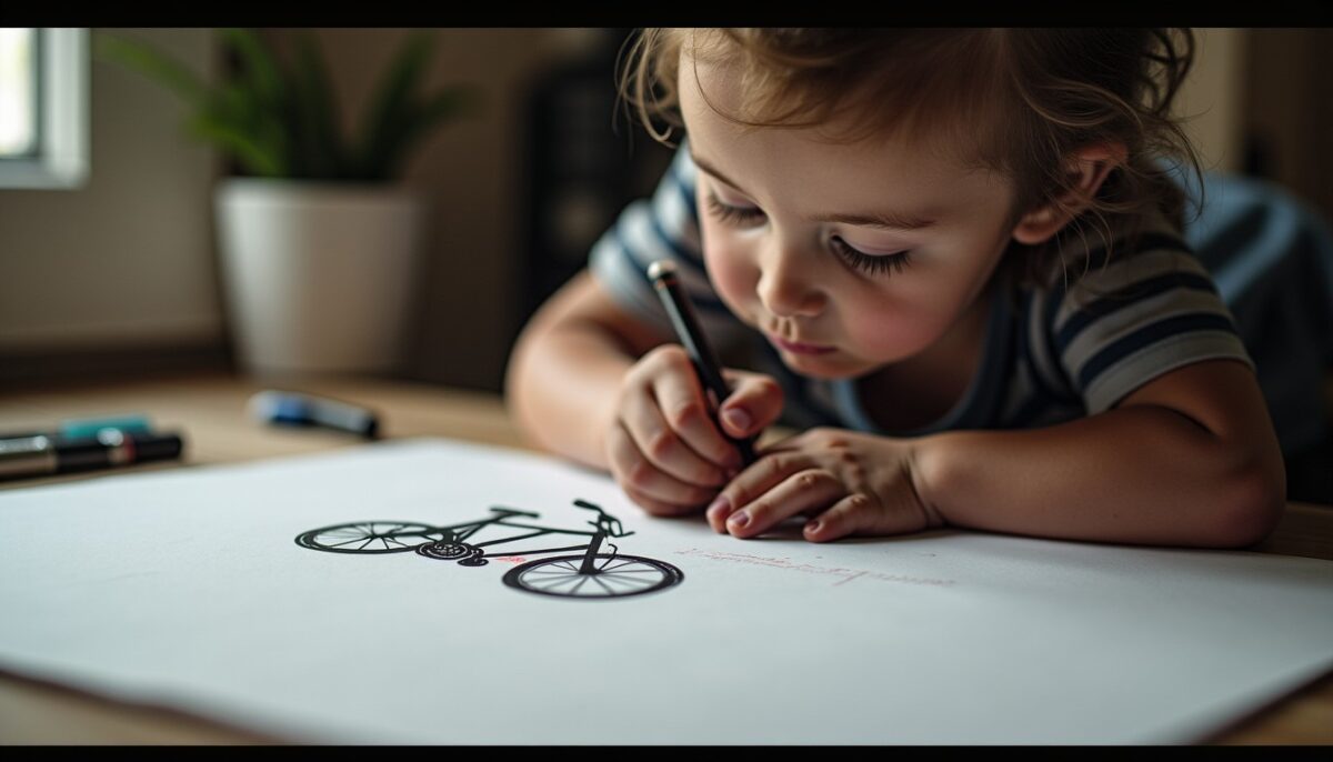 Maîtrisez l'art du dessin : créez un vélo en toute simplicité