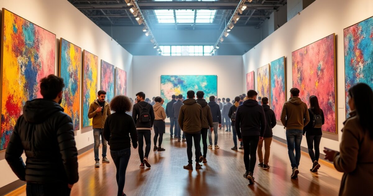 L’attrait irrésistible des peintures abstraites colorées chez les passionnés d’art contemporain