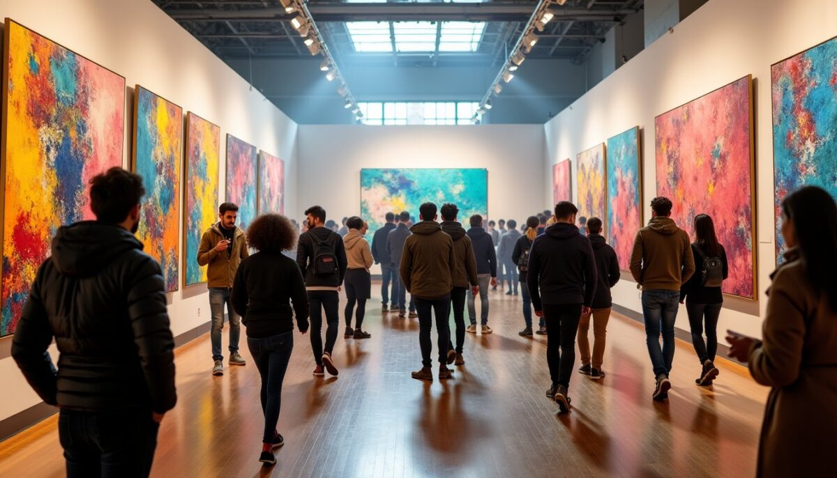 L’attrait irrésistible des peintures abstraites colorées chez les passionnés d’art contemporain