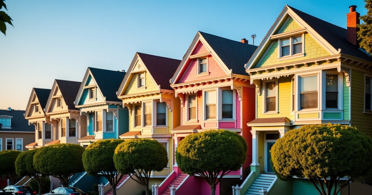 San Francisco et ses Painted Sisters : l'éclat vibrant de l'architecture victorienne en pleine lumière