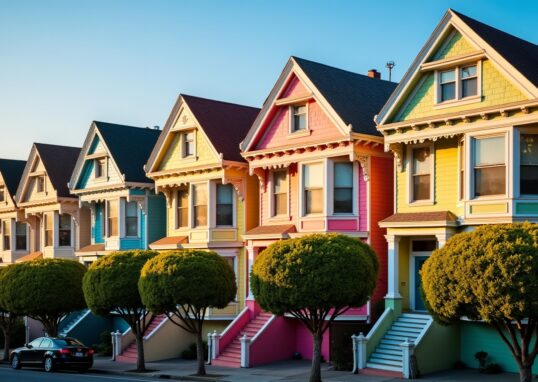 San Francisco et ses Painted Sisters : l'éclat vibrant de l'architecture victorienne en pleine lumière