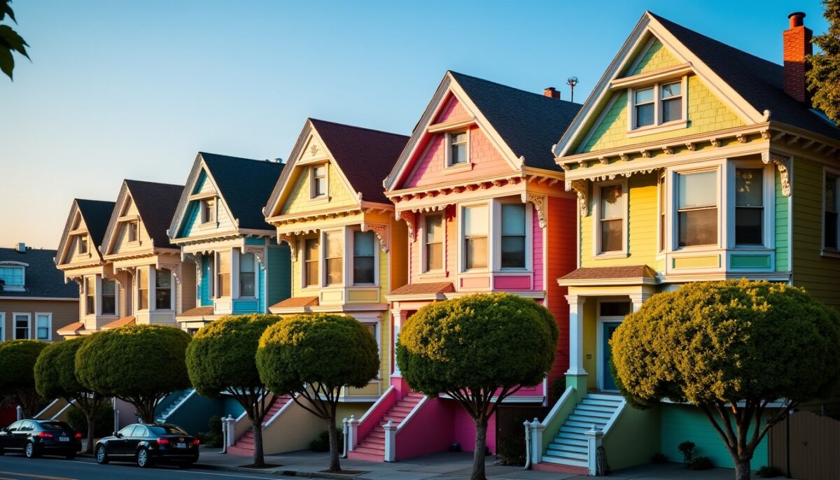 San Francisco et ses Painted Sisters : l'éclat vibrant de l'architecture victorienne en pleine lumière
