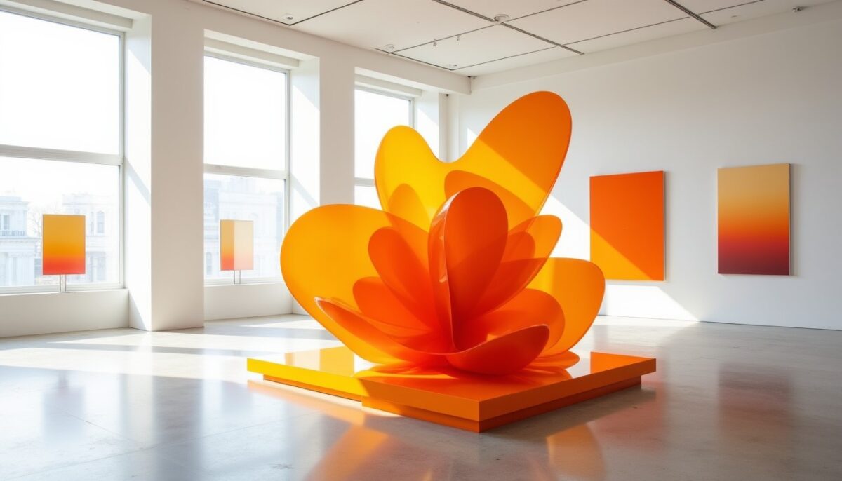 L’Orange, une Teinte Énergisante qui Révolutionne l’Art Contemporain et la Décoration